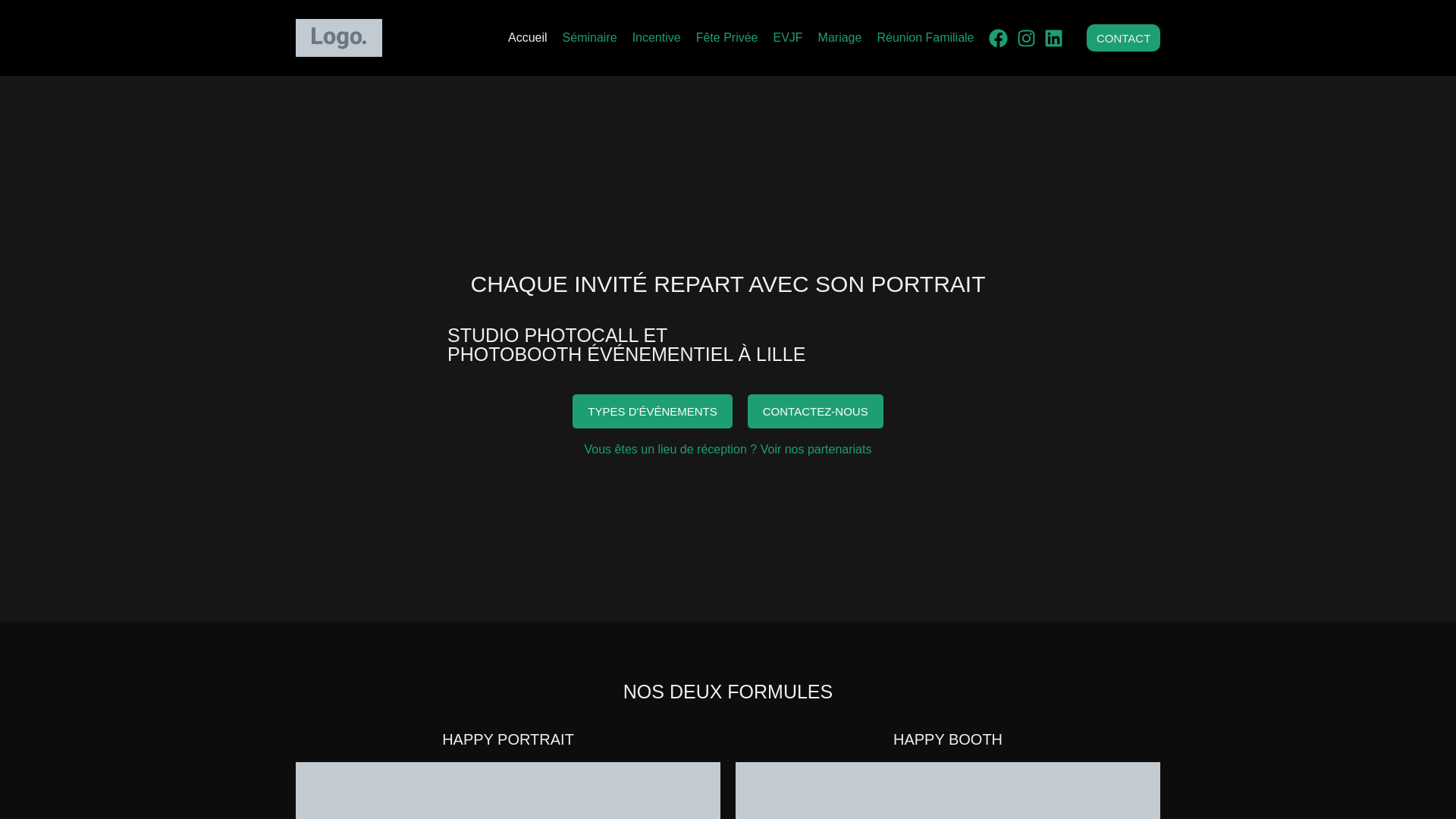 website screenshot of https://happypeoplephotos.fr/