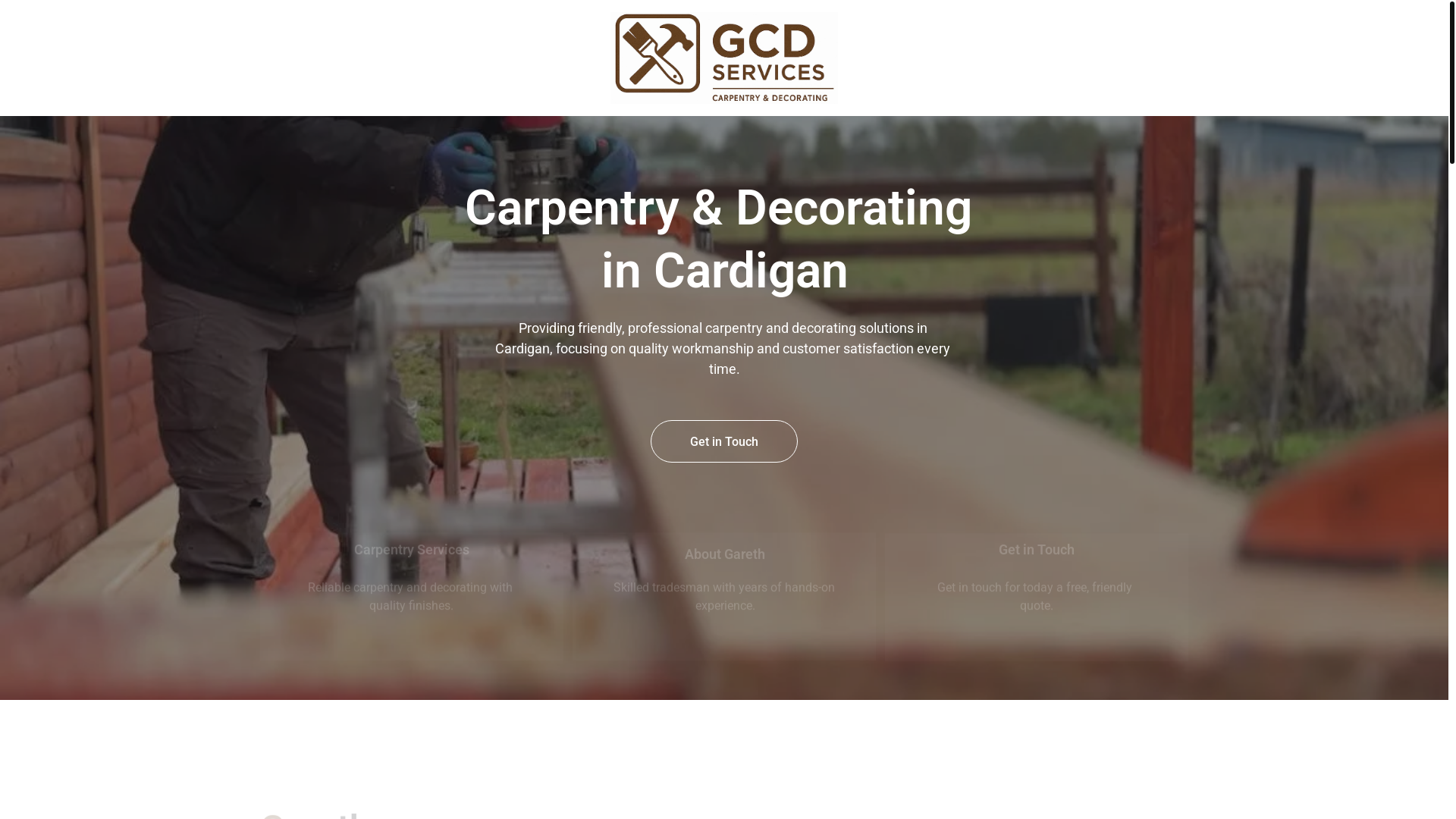 website screenshot of https://gcdservices.co.uk/