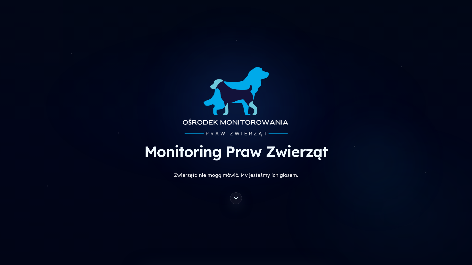 website screenshot of https://monitoringprawzwierzat.pl/