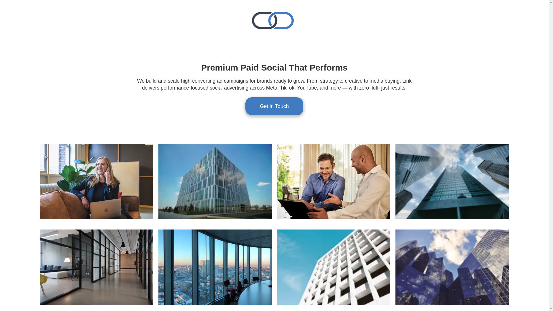 website screenshot of https://linksocialads.com/