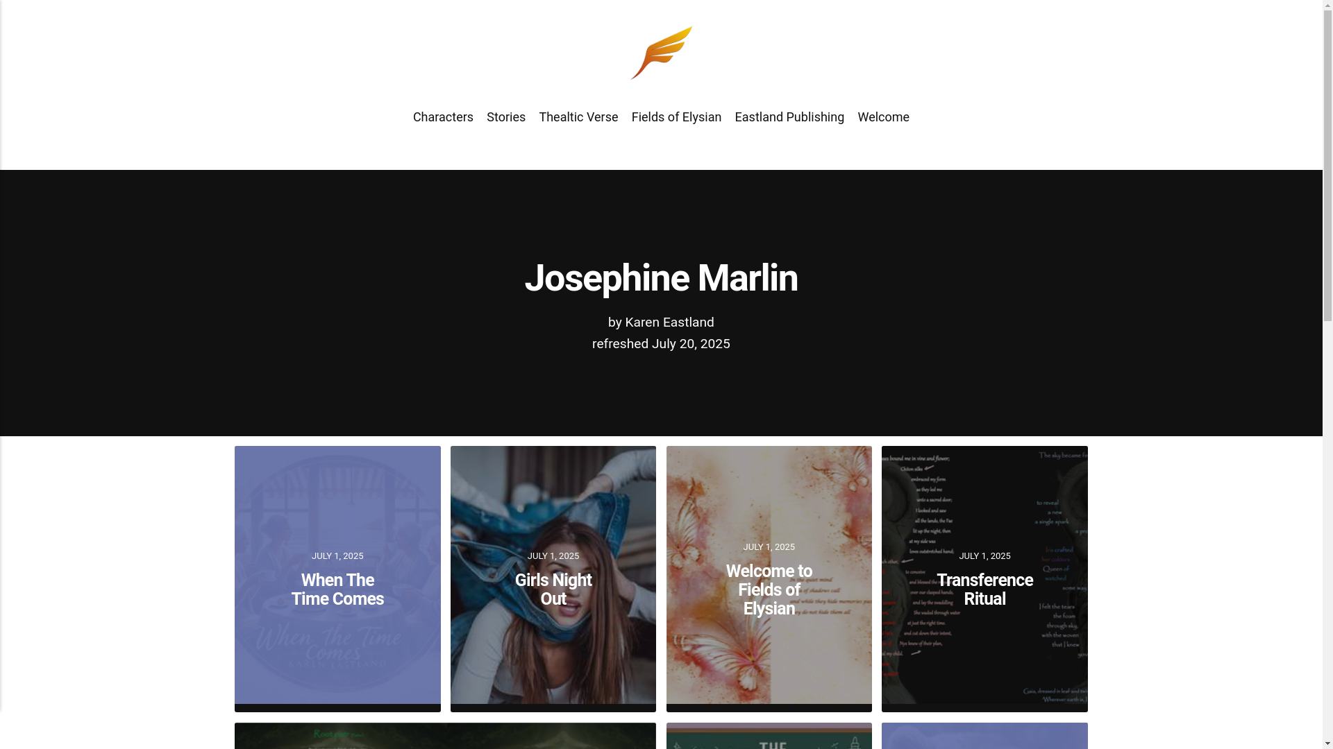 website screenshot of https://josephine-marlin.pages.dev/