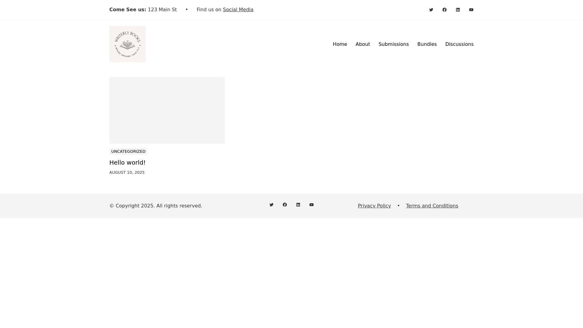website screenshot of https://writerlybookspub.com/