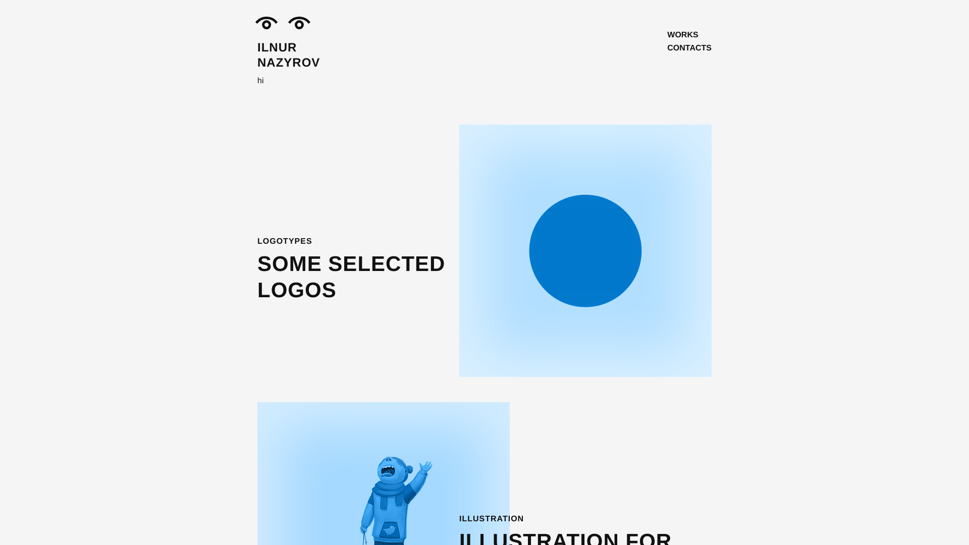 website screenshot of https://ilnurnazyrov.com/