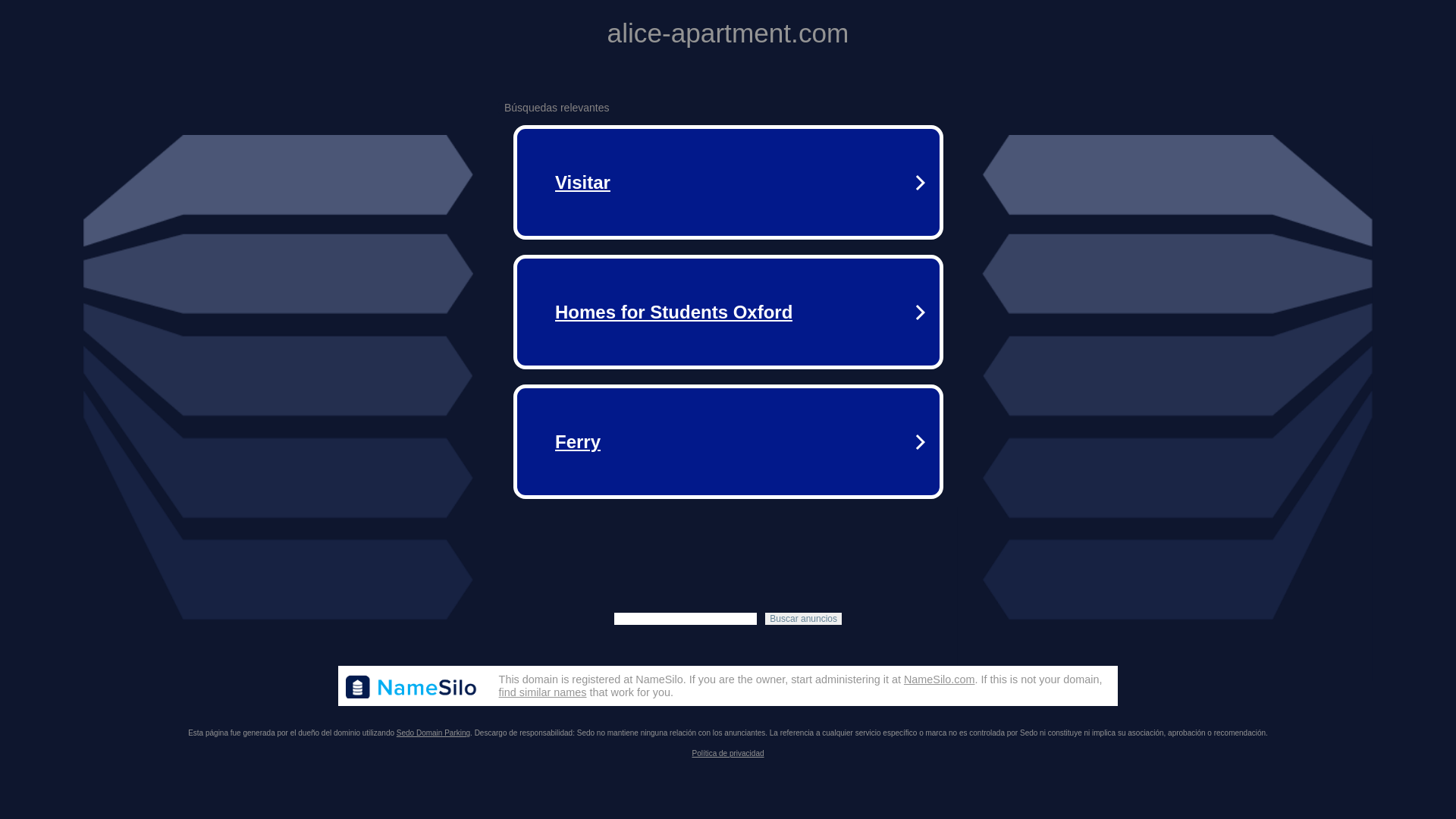 website screenshot of https://alice-apartment.com/