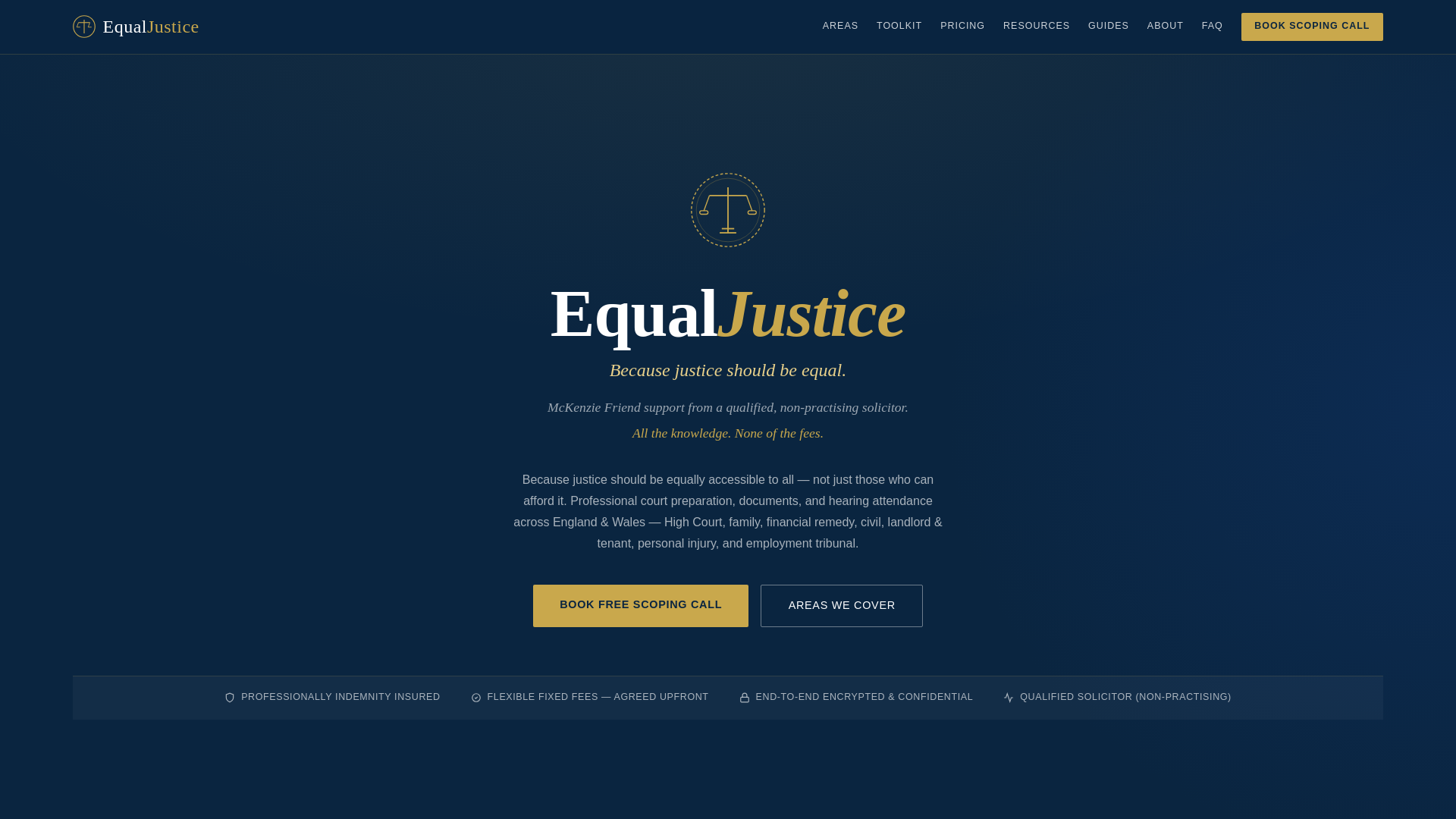 website screenshot of https://equaljustice.pages.dev/