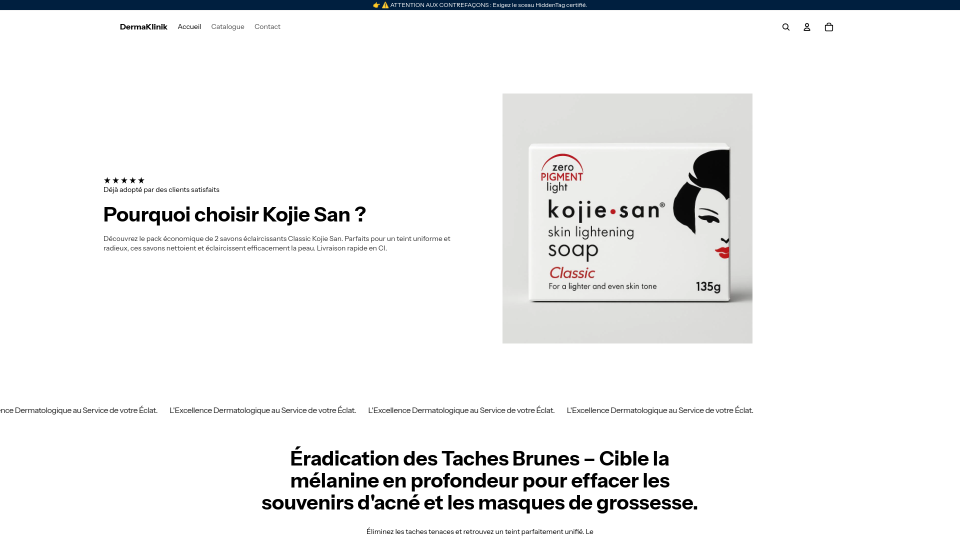 website screenshot of https://dermaklinikofficiel.com/