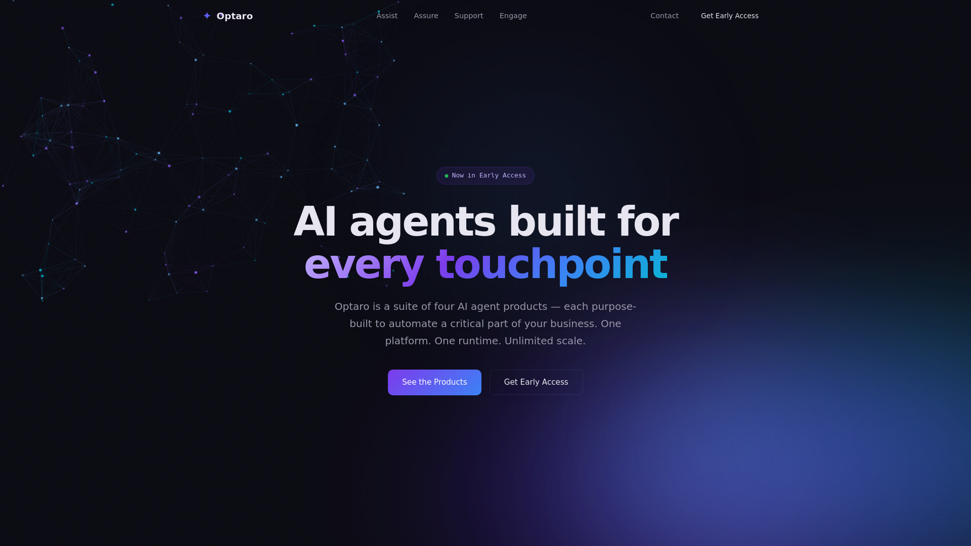 website screenshot of https://optaro.co.uk/