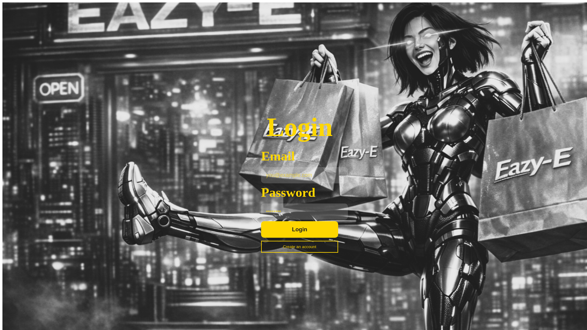 website screenshot of https://eazyecommerce.page/