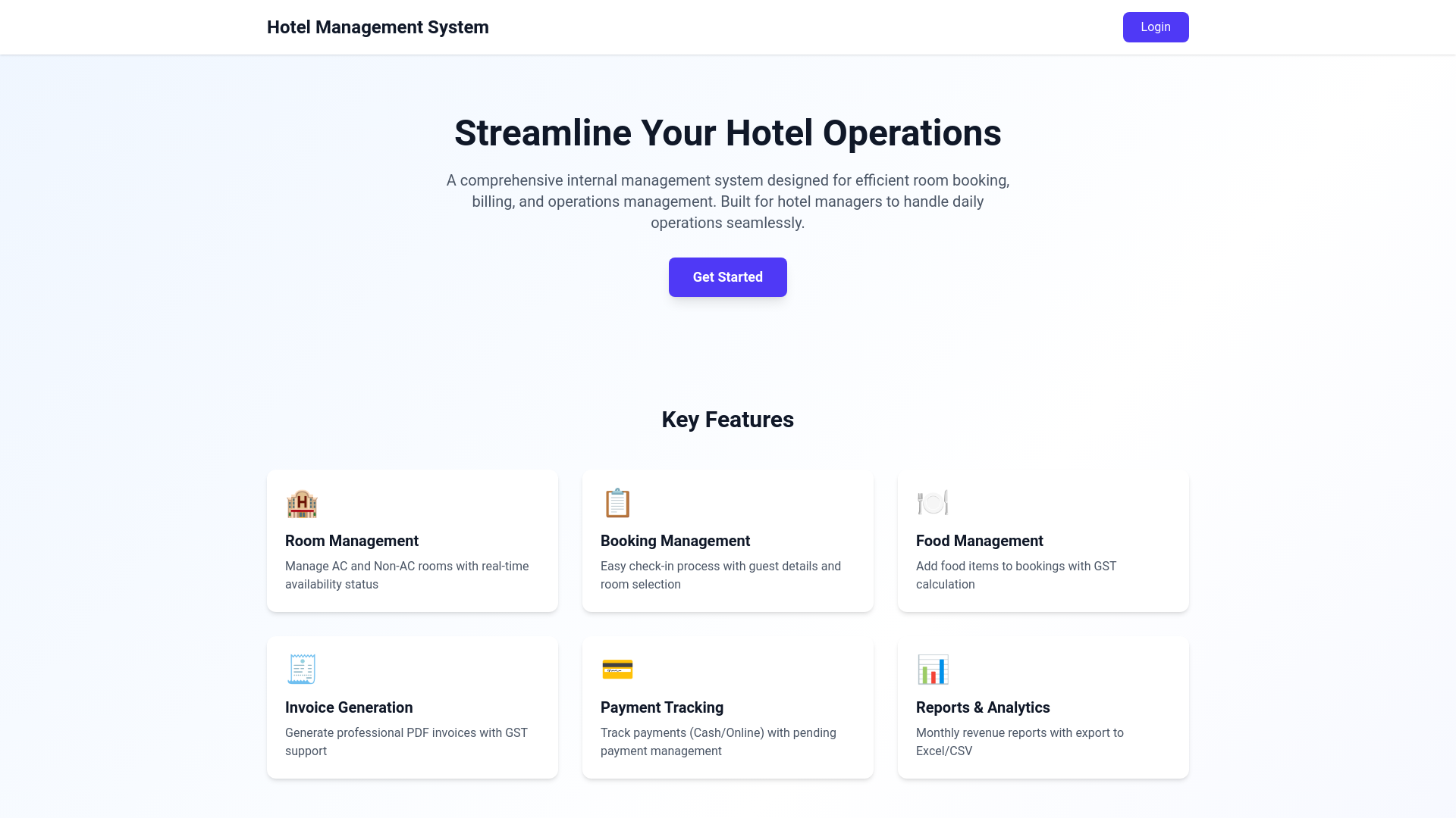 website screenshot of https://hotelsamratinn.com/