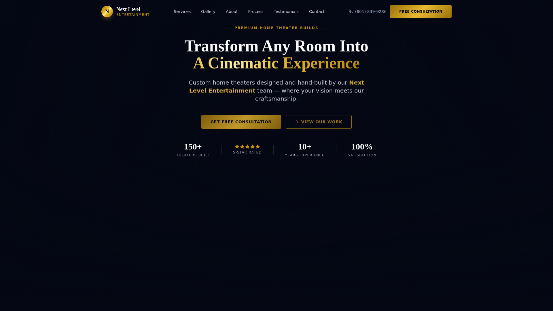 website screenshot of https://auraluxav.com/