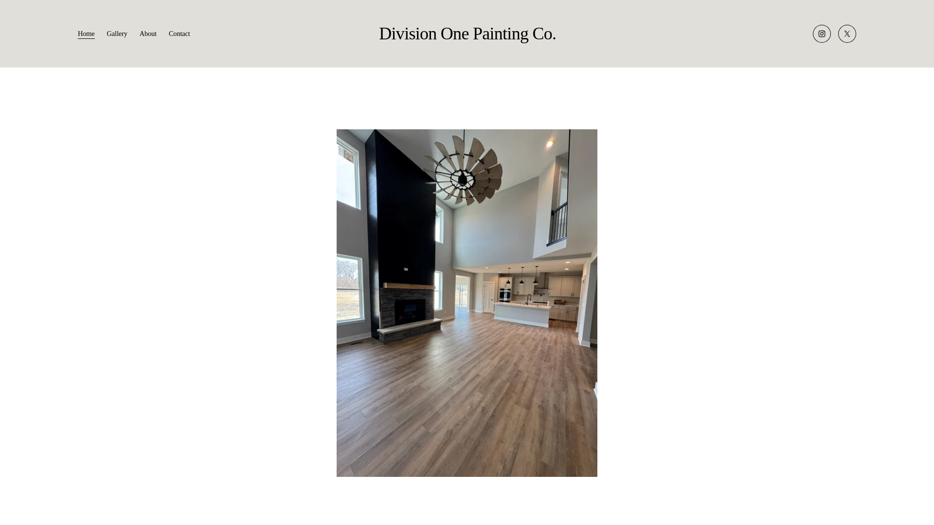 website screenshot of https://divisiononepainting.com/