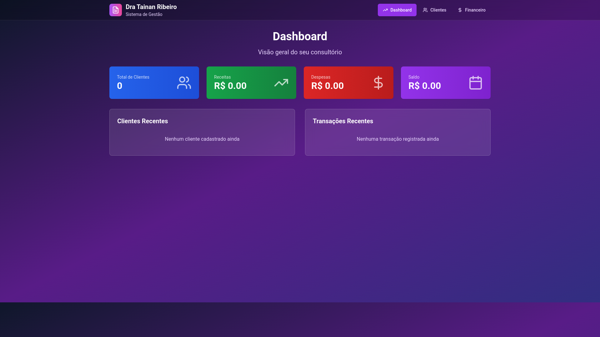 website screenshot of https://dratainanribeiro.com/