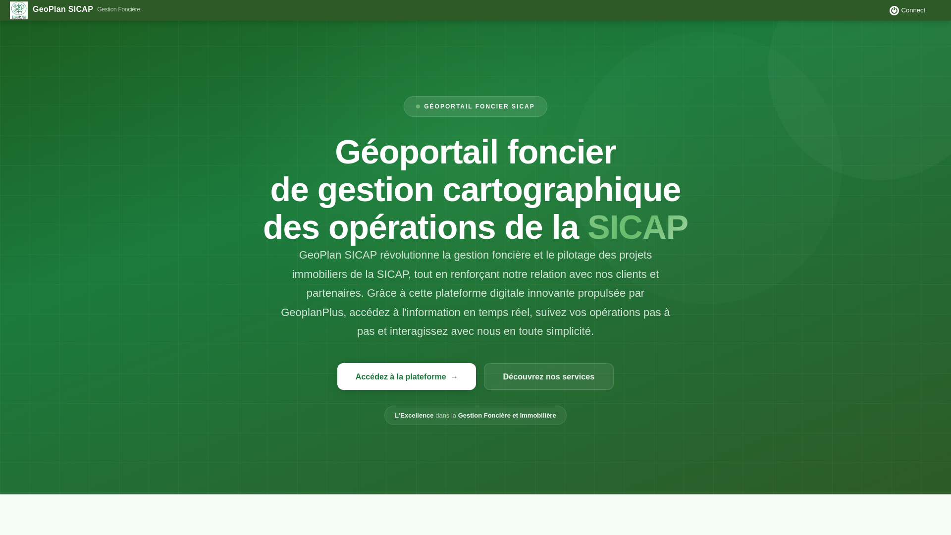 website screenshot of https://sicap-geoplanplus.com/