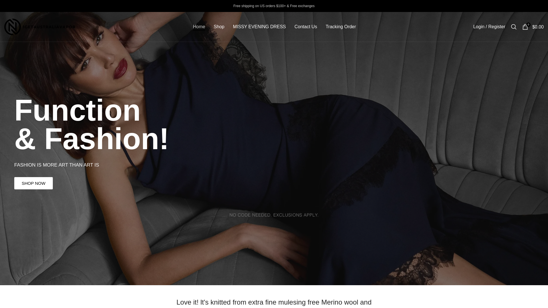website screenshot of https://wavoni.shop/