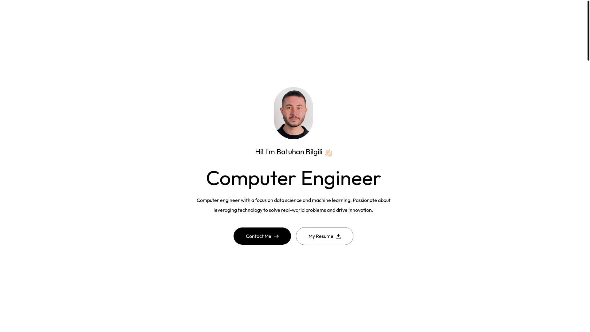 website screenshot of https://batuhanbilgili.com.tr/