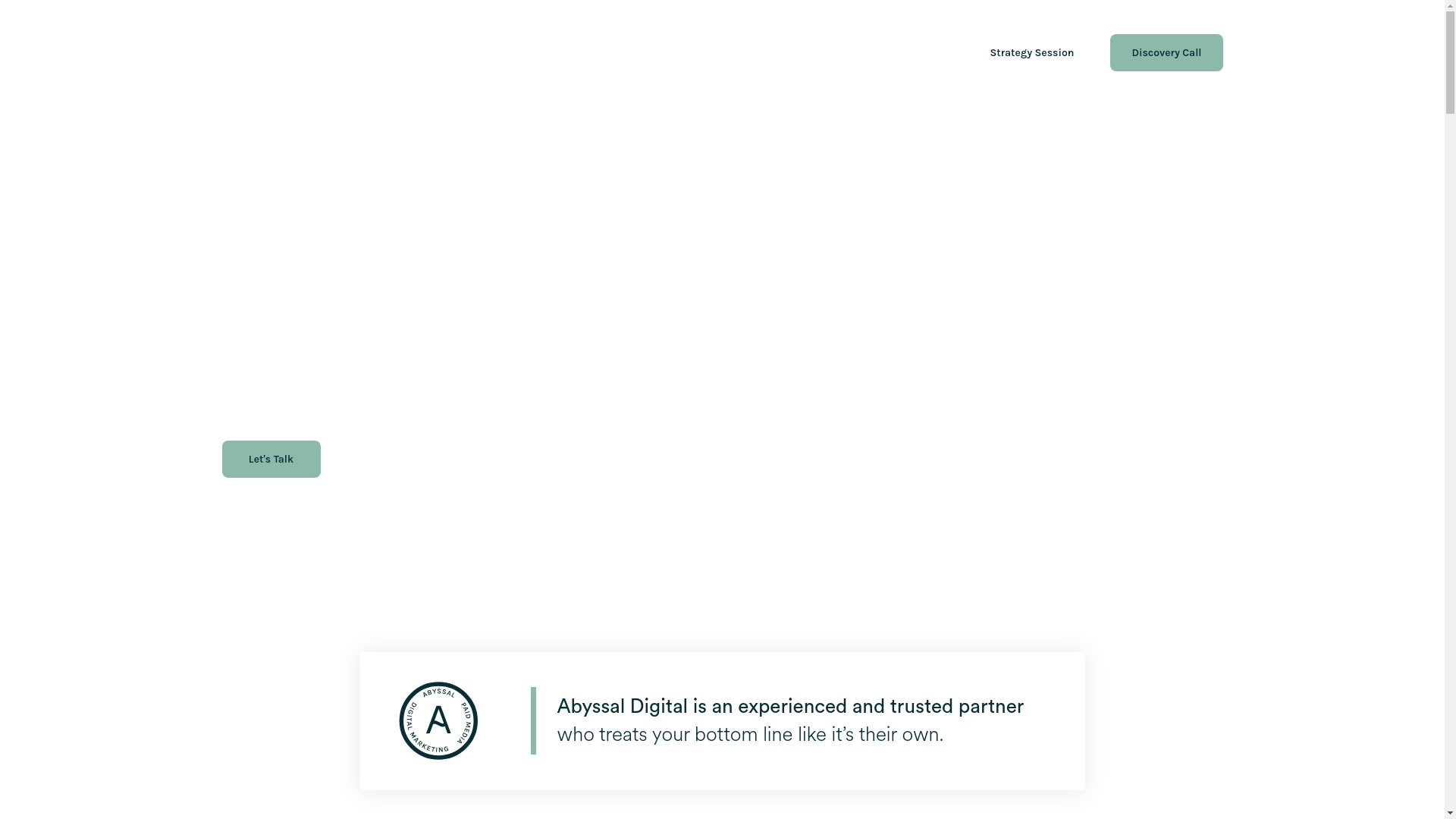 website screenshot of https://abyssaldigitalboosters.com/