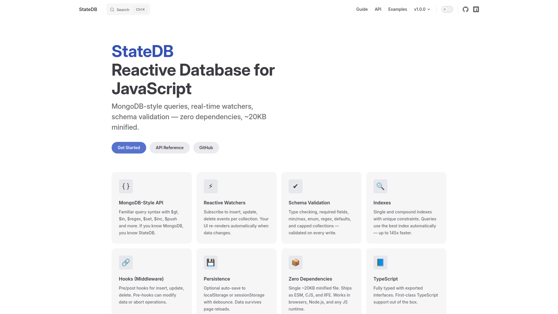 website screenshot of https://statedb.pages.dev/
