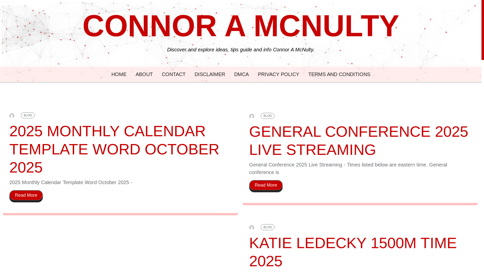 website screenshot of https://connoramcnulty.pages.dev/