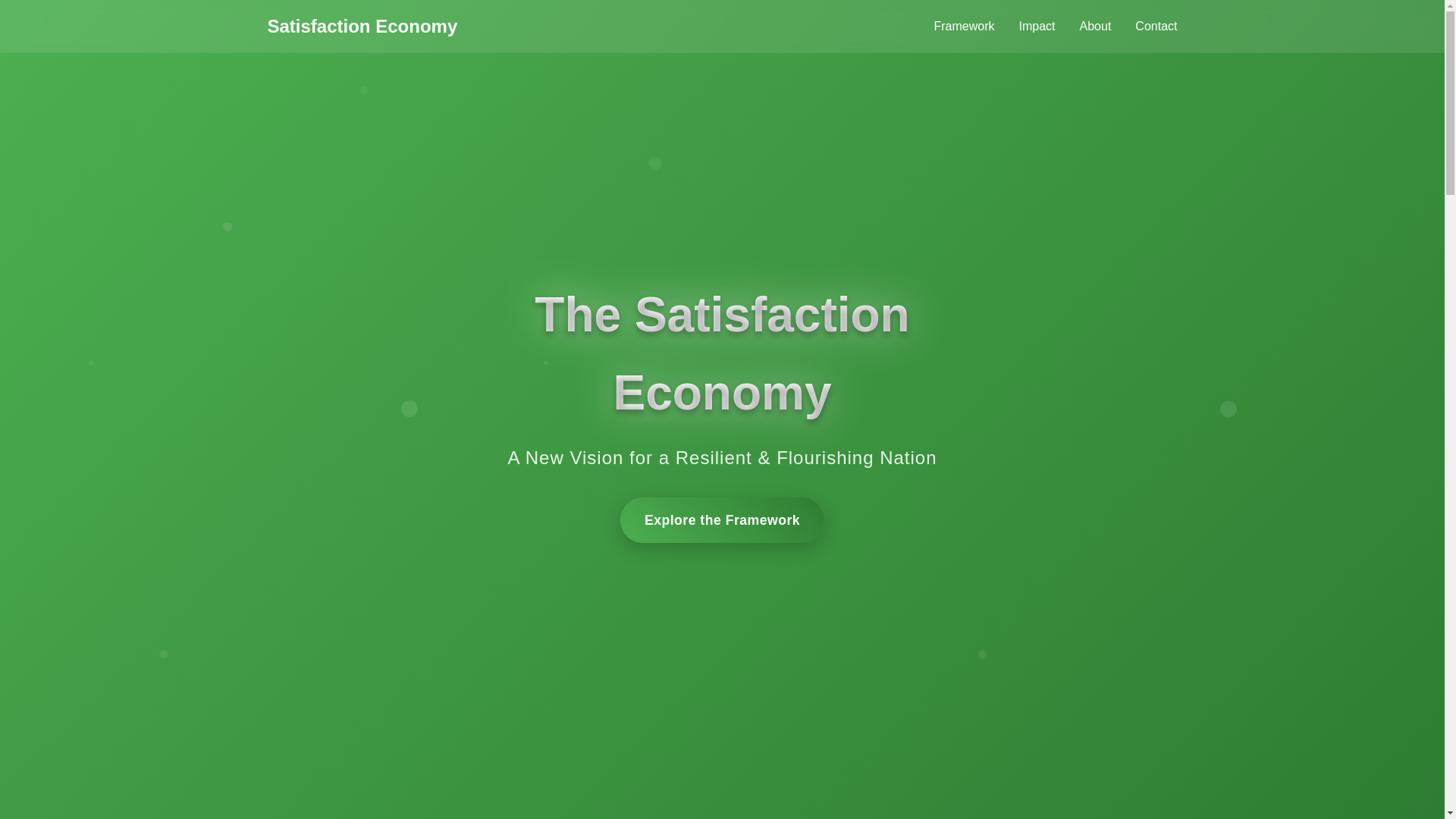 website screenshot of https://satisfactioneconomy.org/