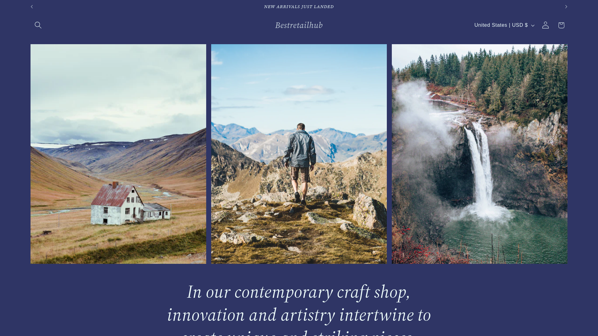 website screenshot of https://bestretailhub.com/