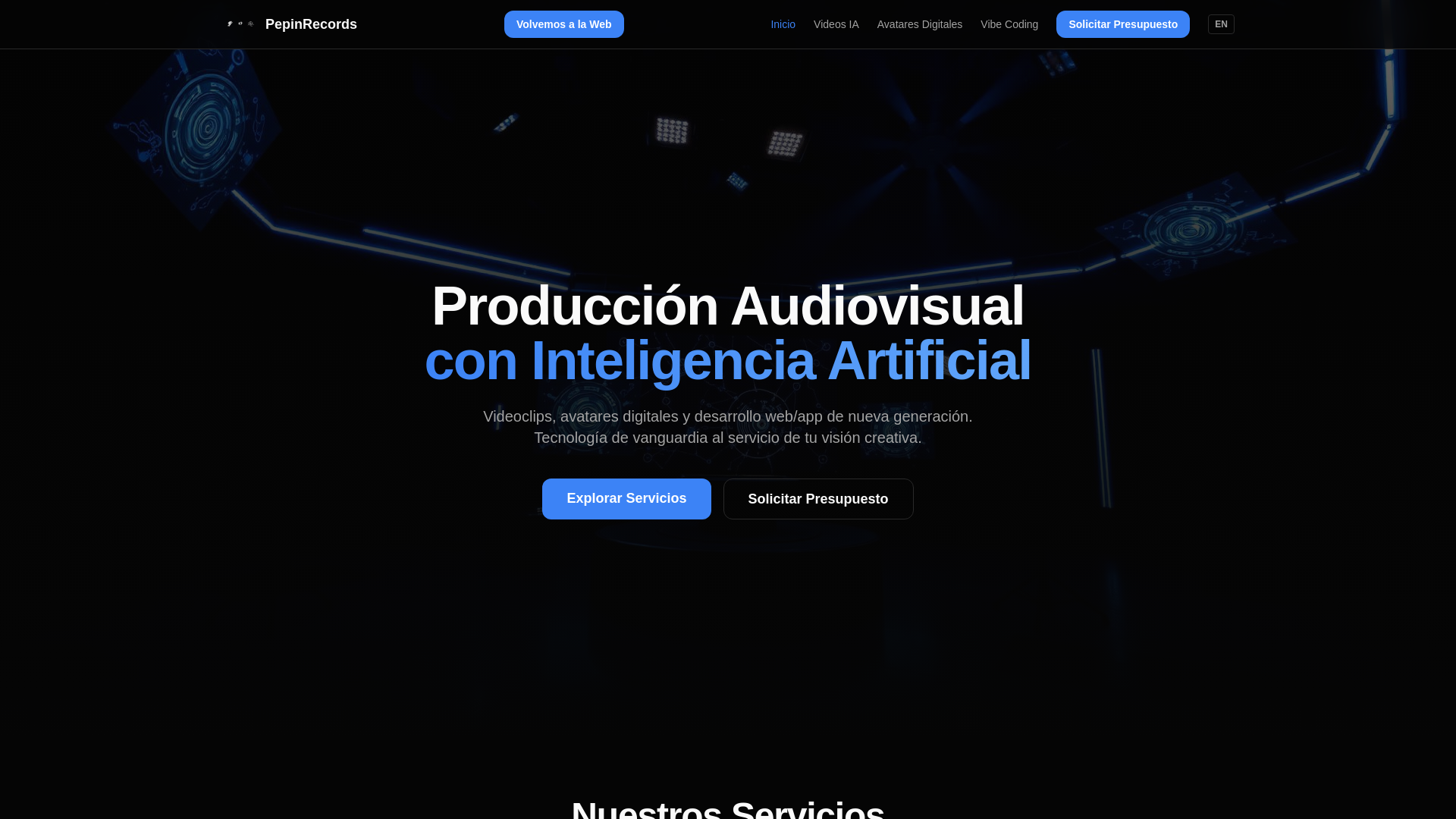 website screenshot of https://tiendapepinrecords.online/