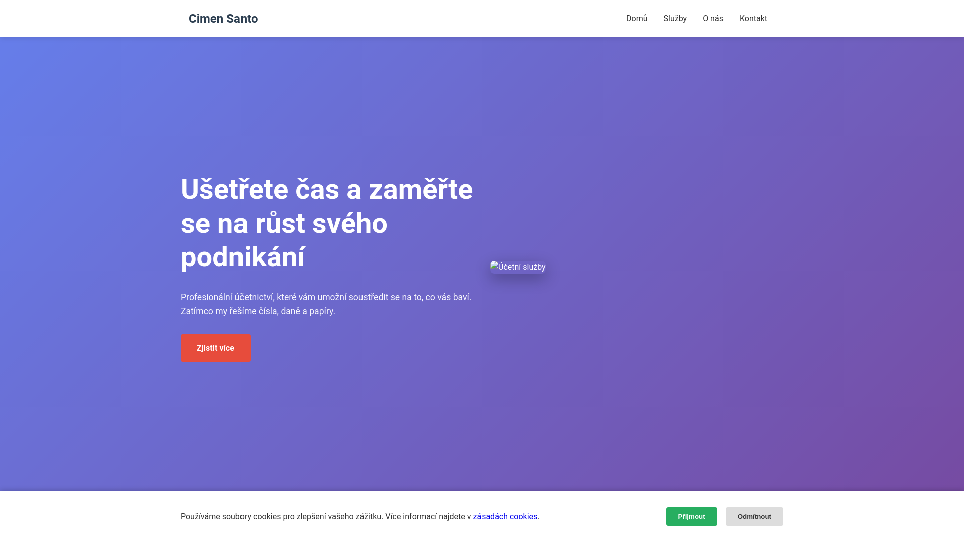 website screenshot of https://cimensanto.media/