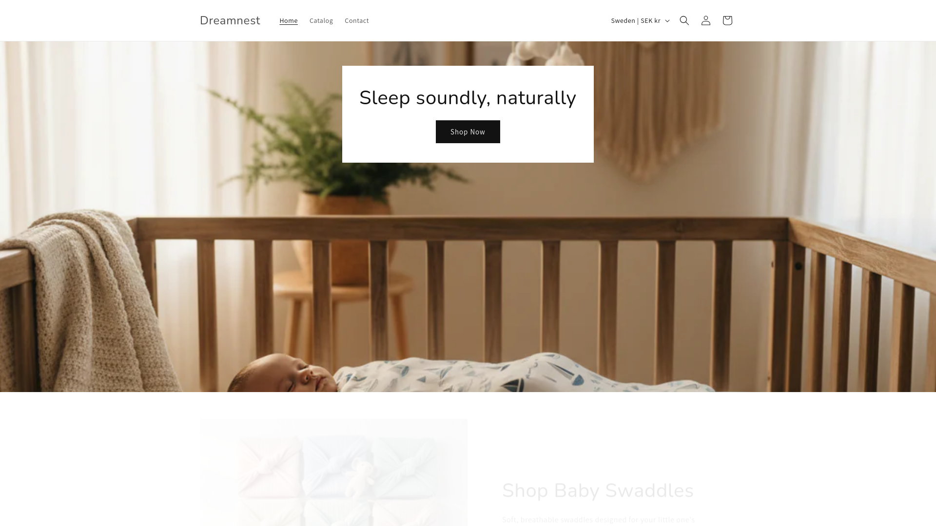 website screenshot of https://tinyspin.shop/