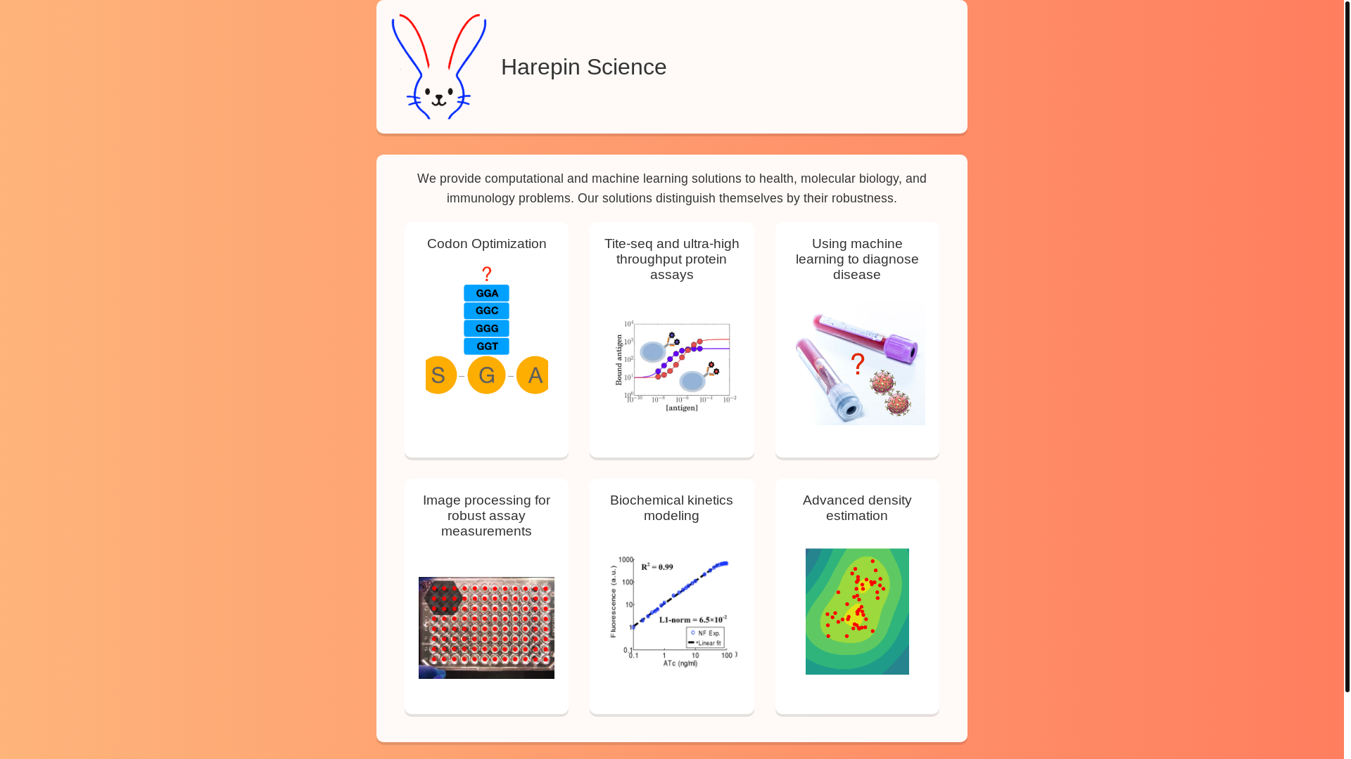 website screenshot of https://harepin.pages.dev/