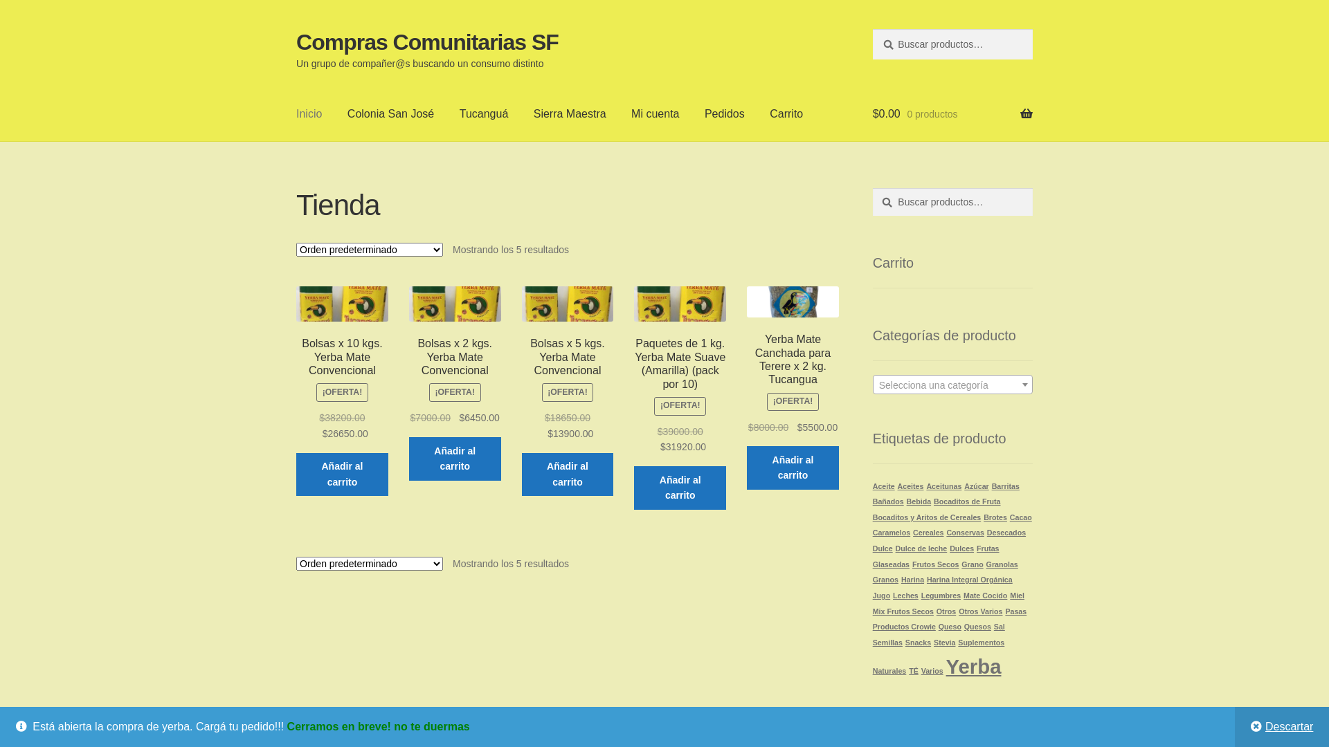 website screenshot of https://comprasf.shop/