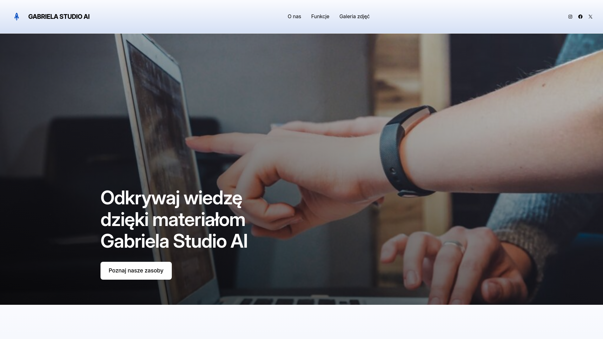 website screenshot of https://gabrielgate.pl/
