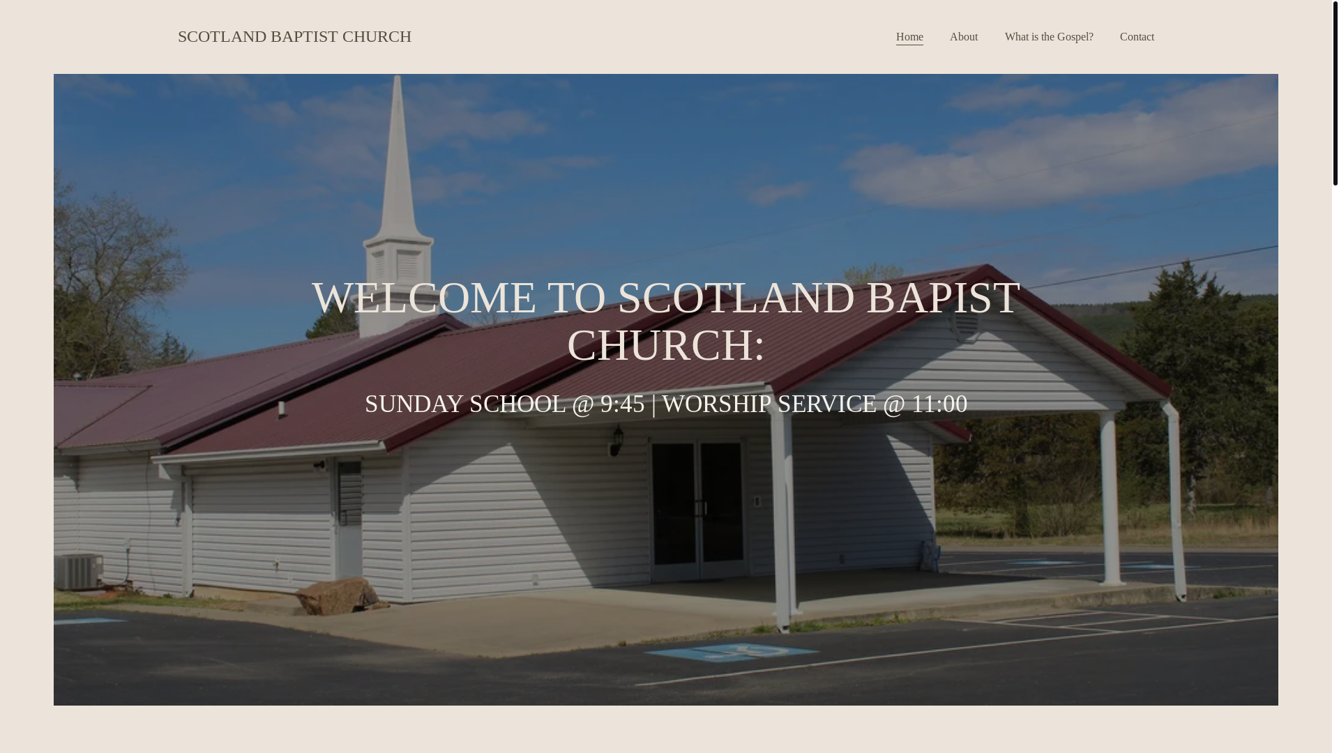 website screenshot of https://scotlandbaptistchurchar.com/