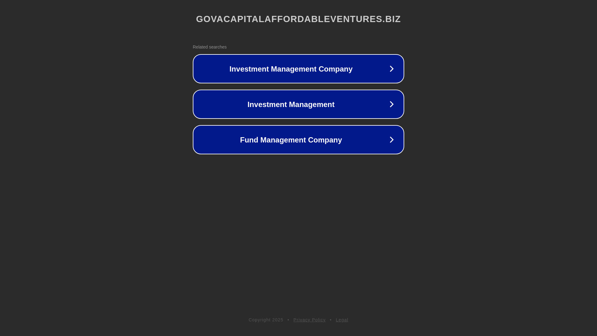 website screenshot of https://govacapitalaffordableventures.biz/