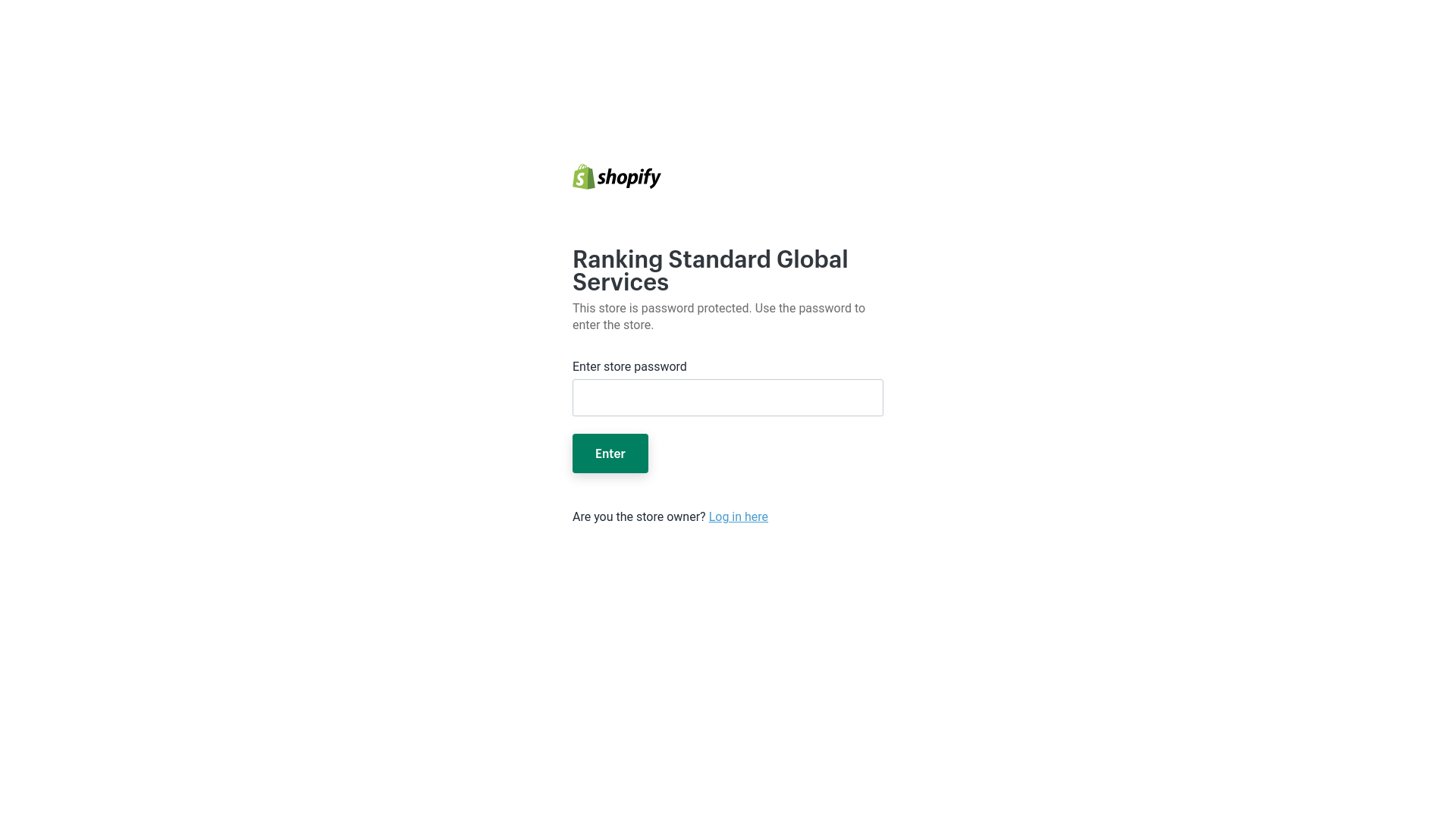 website screenshot of https://rankingstandardglobalservices.shop