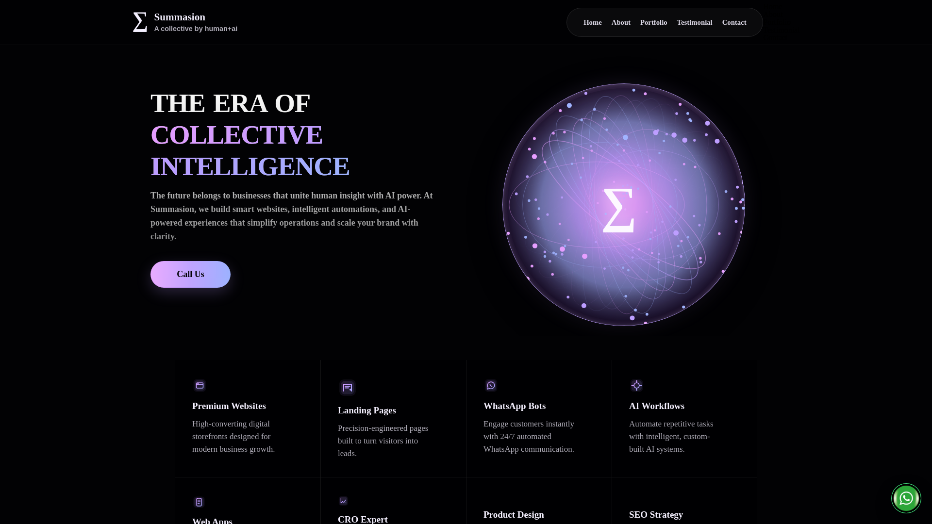 website screenshot of https://summasion.pages.dev/