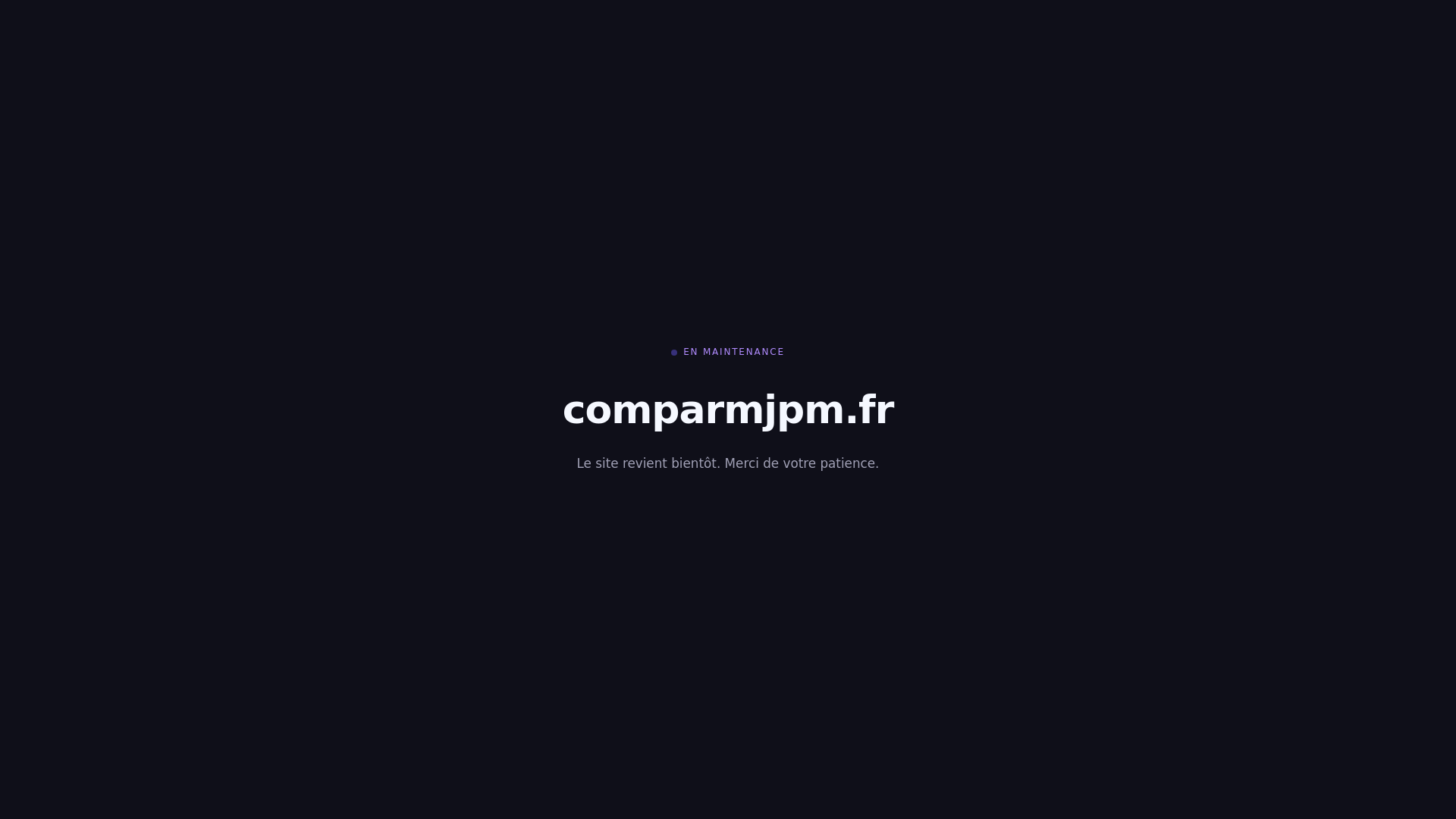 website screenshot of https://comparmjpm.fr/