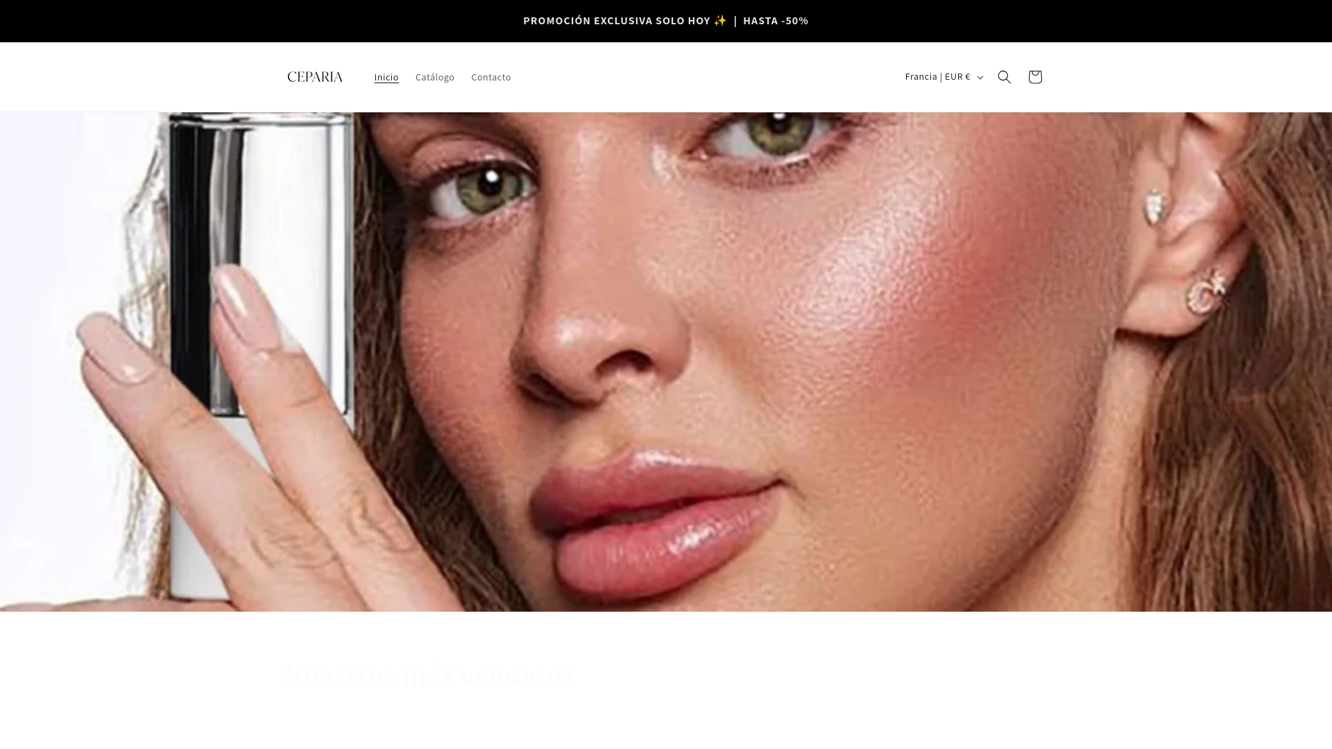 website screenshot of https://ceparia.com/