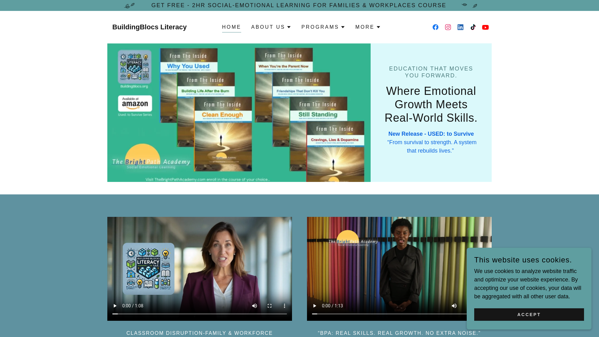 website screenshot of https://buildingblocs-publishing.com/
