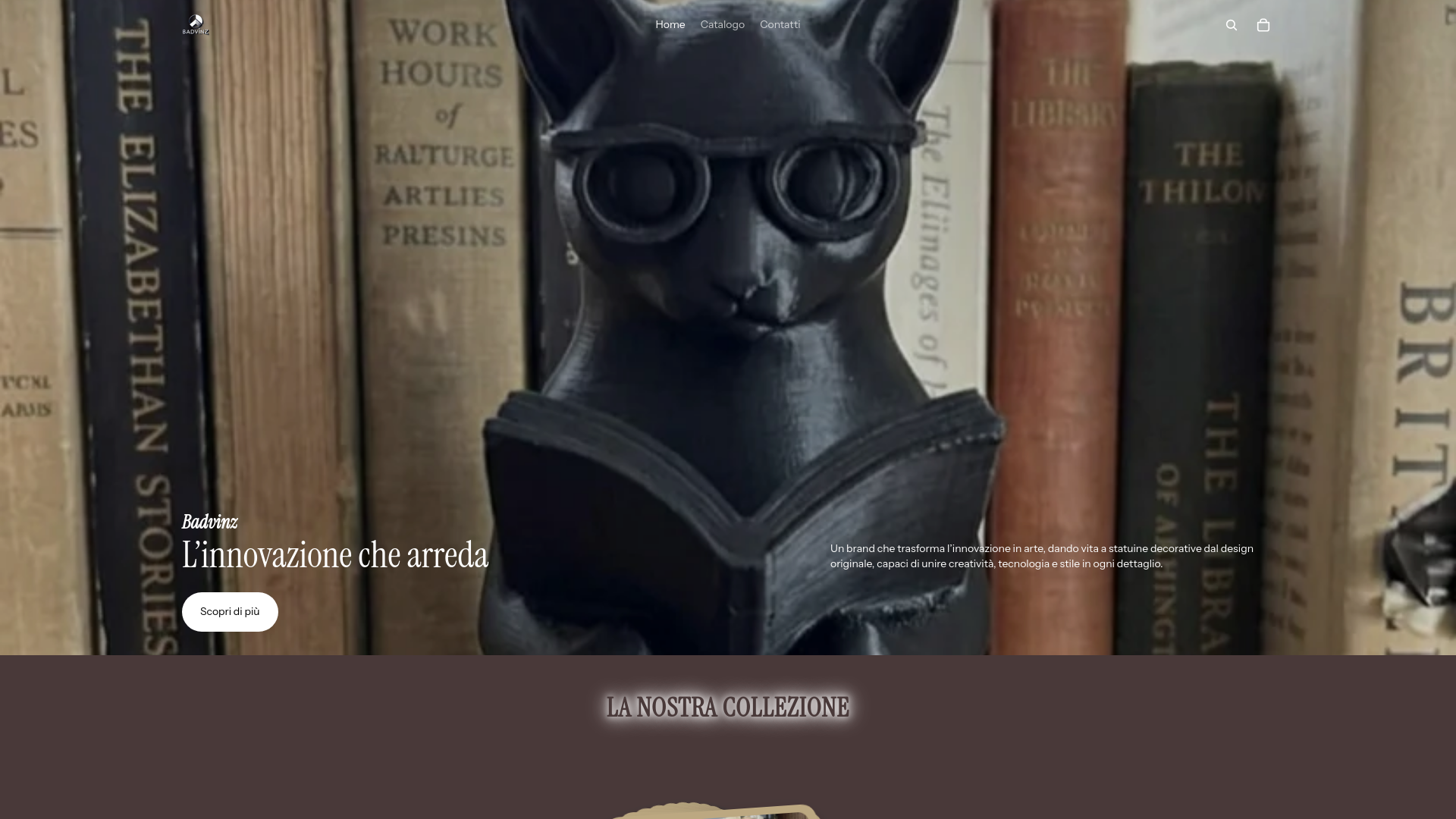 website screenshot of https://badvinz.com/