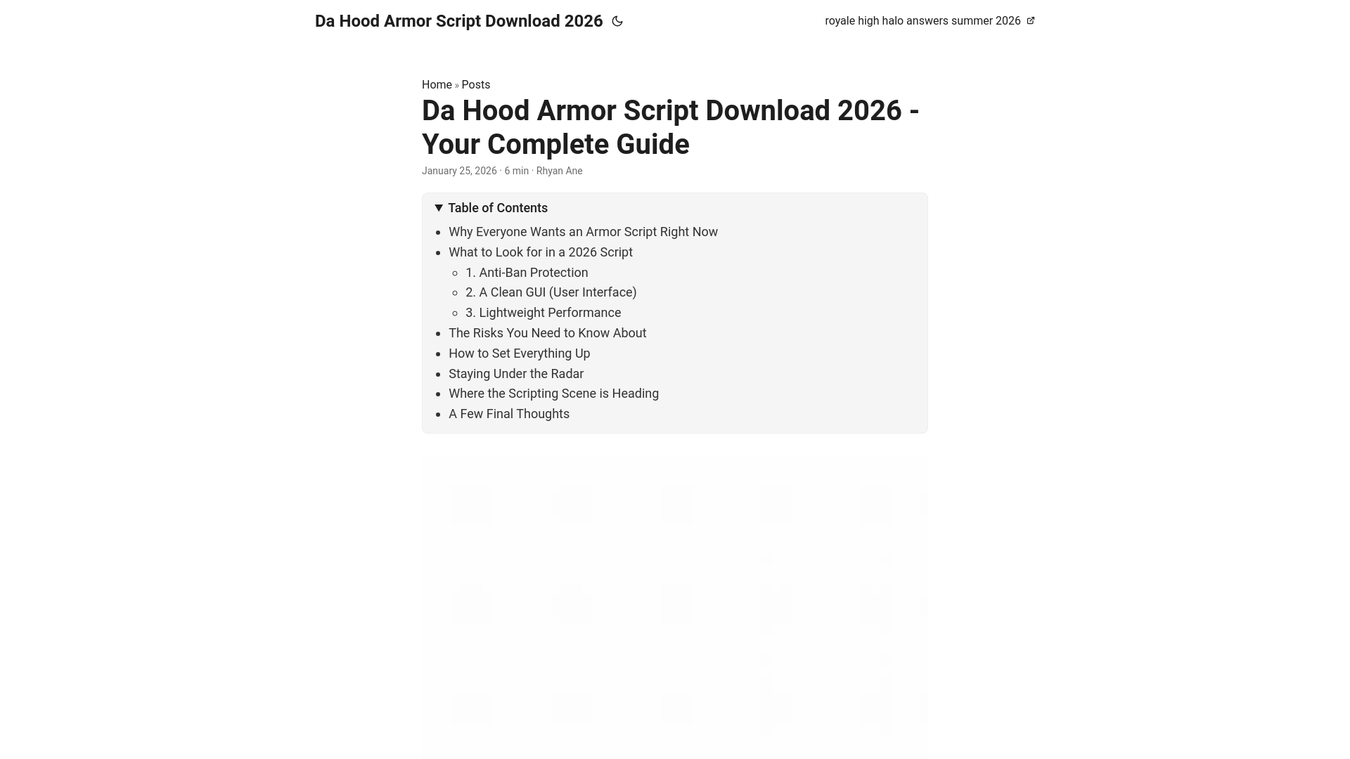 website screenshot of https://dahoodarmorscriptdownload2026.pages.dev/