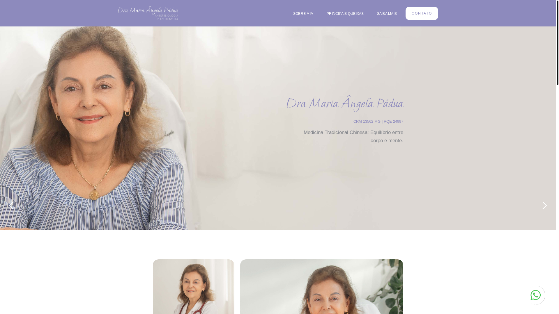 website screenshot of https://dramariaangelapadua.com.br/