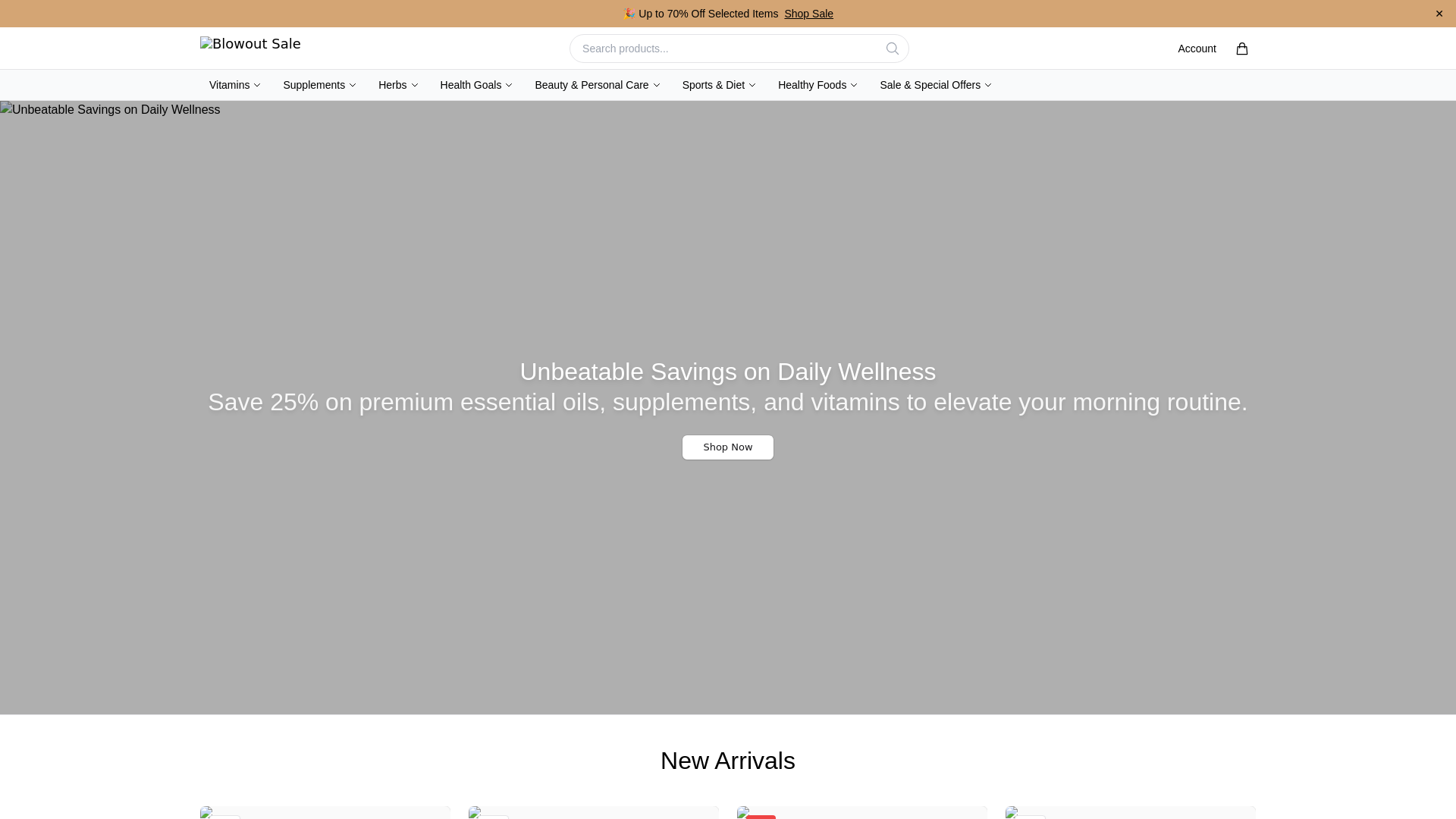 website screenshot of https://vibrantrock.shop/