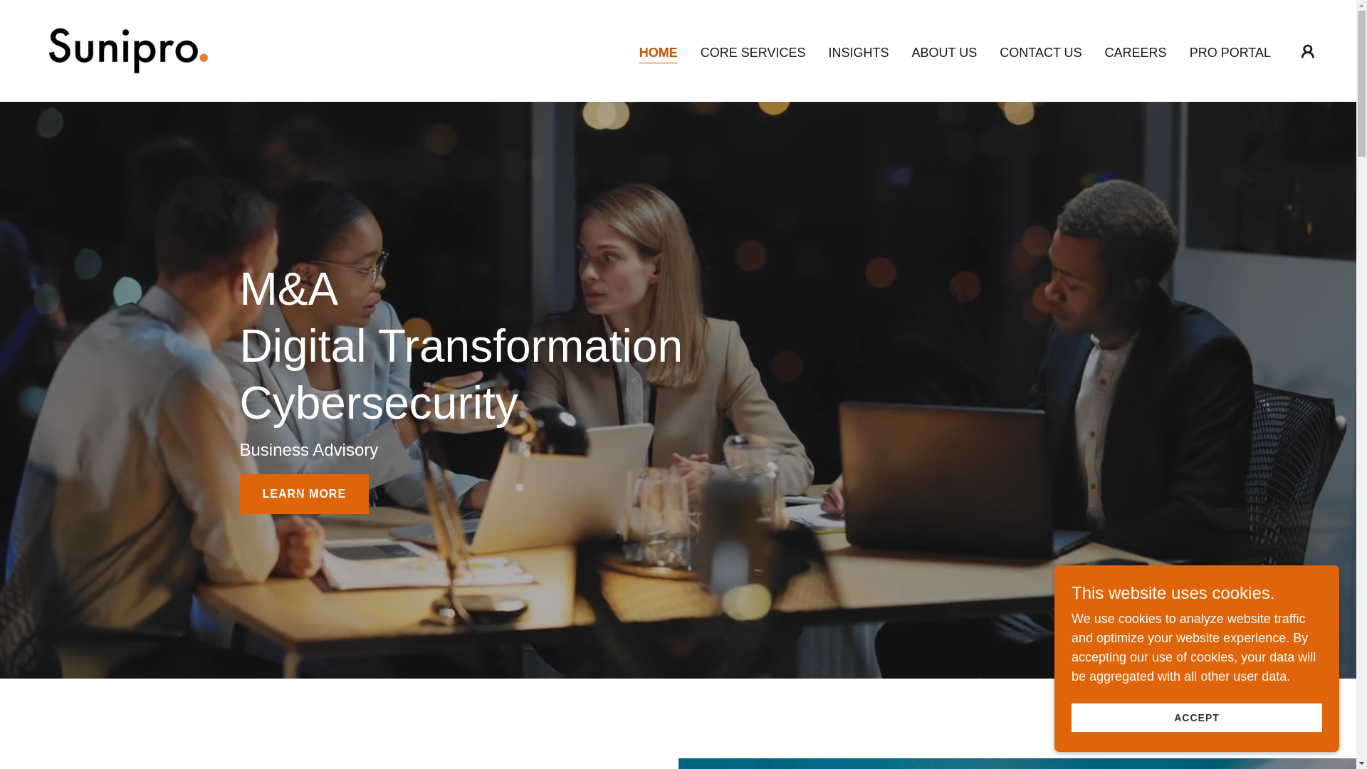 website screenshot of https://sunipro.com/