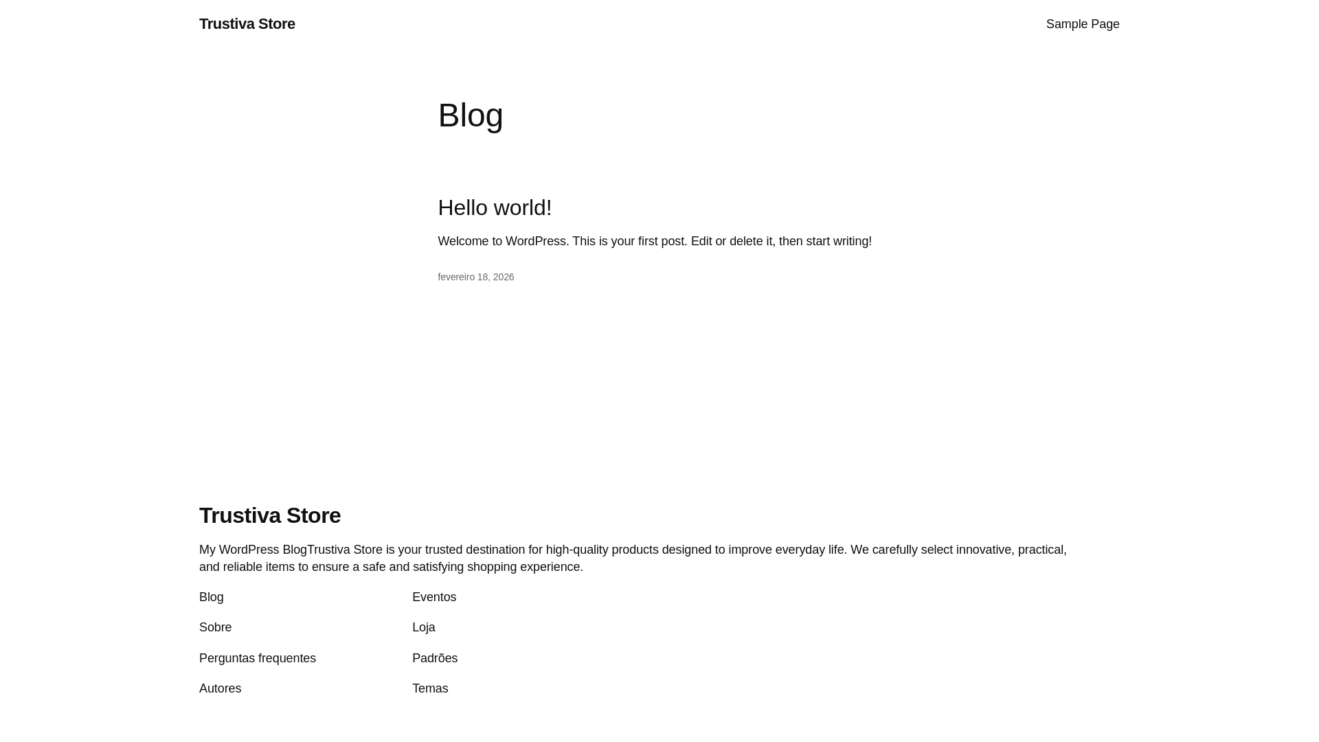 website screenshot of https://trustivastore.com.br/