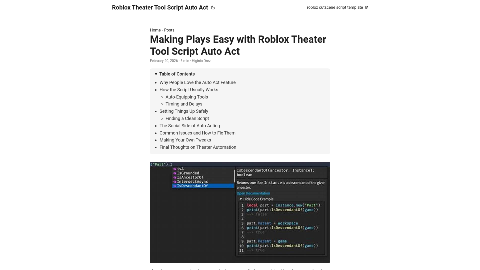 website screenshot of https://roblox-theater-tool-script-auto-act.pages.dev/
