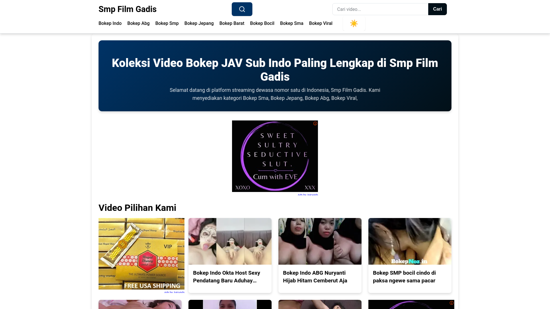 website screenshot of https://smpfilmgadis.pages.dev/