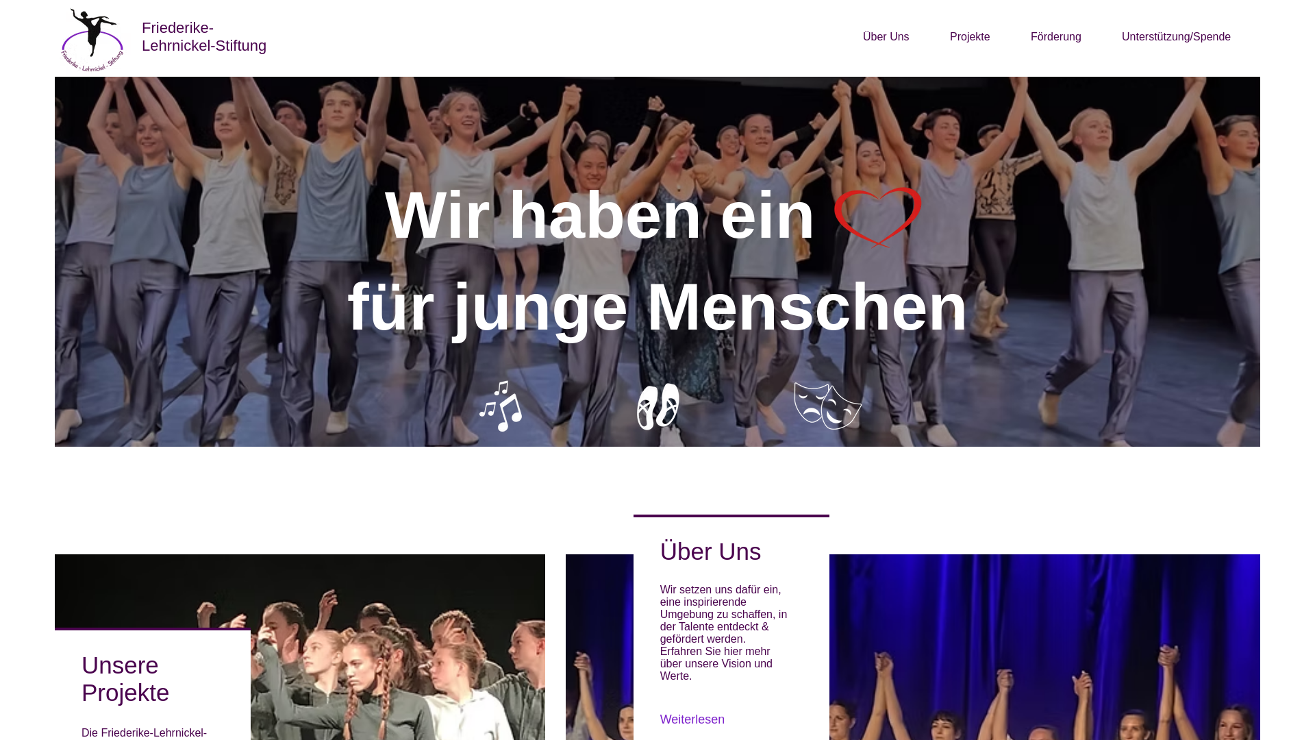 website screenshot of https://fl-stiftung.de