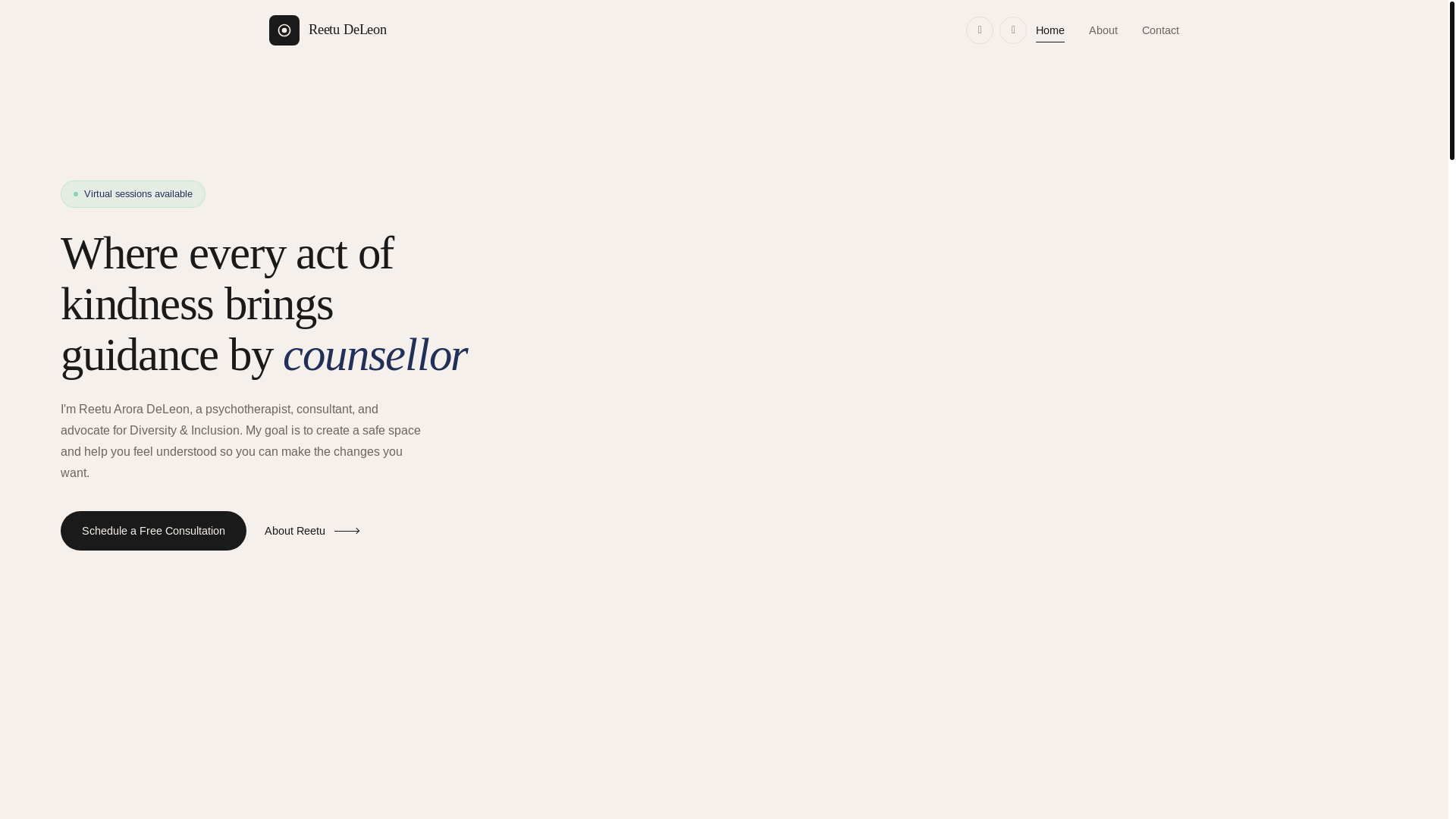 website screenshot of https://reetu-website.pages.dev/