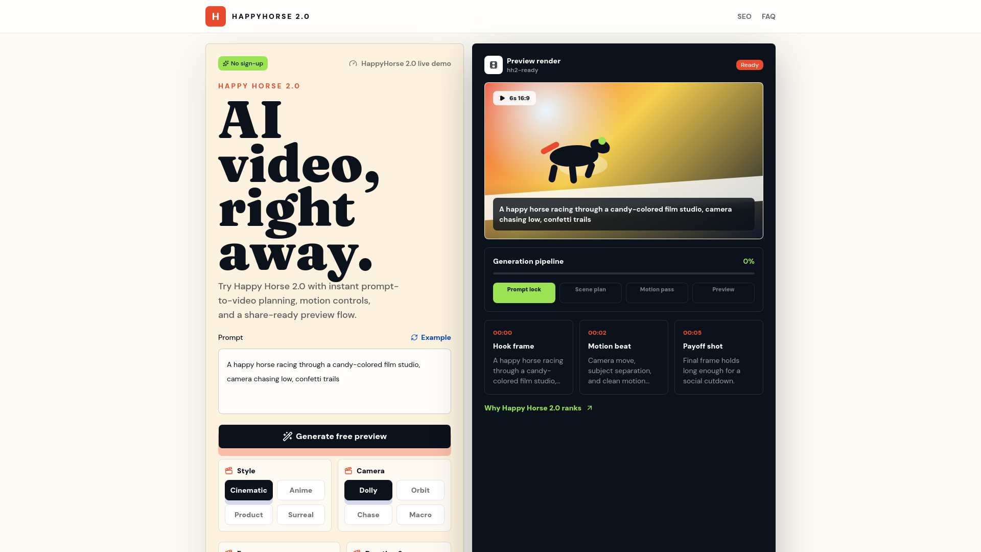 website screenshot of https://happyhorse20.ai/