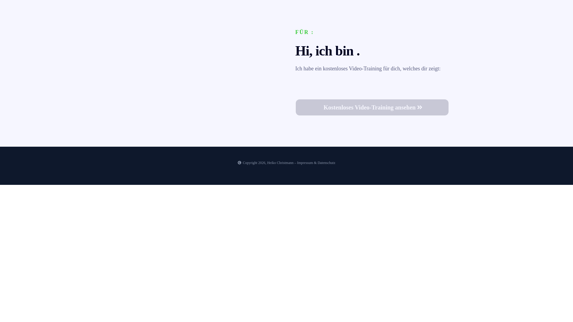 website screenshot of https://heikochristmann.com