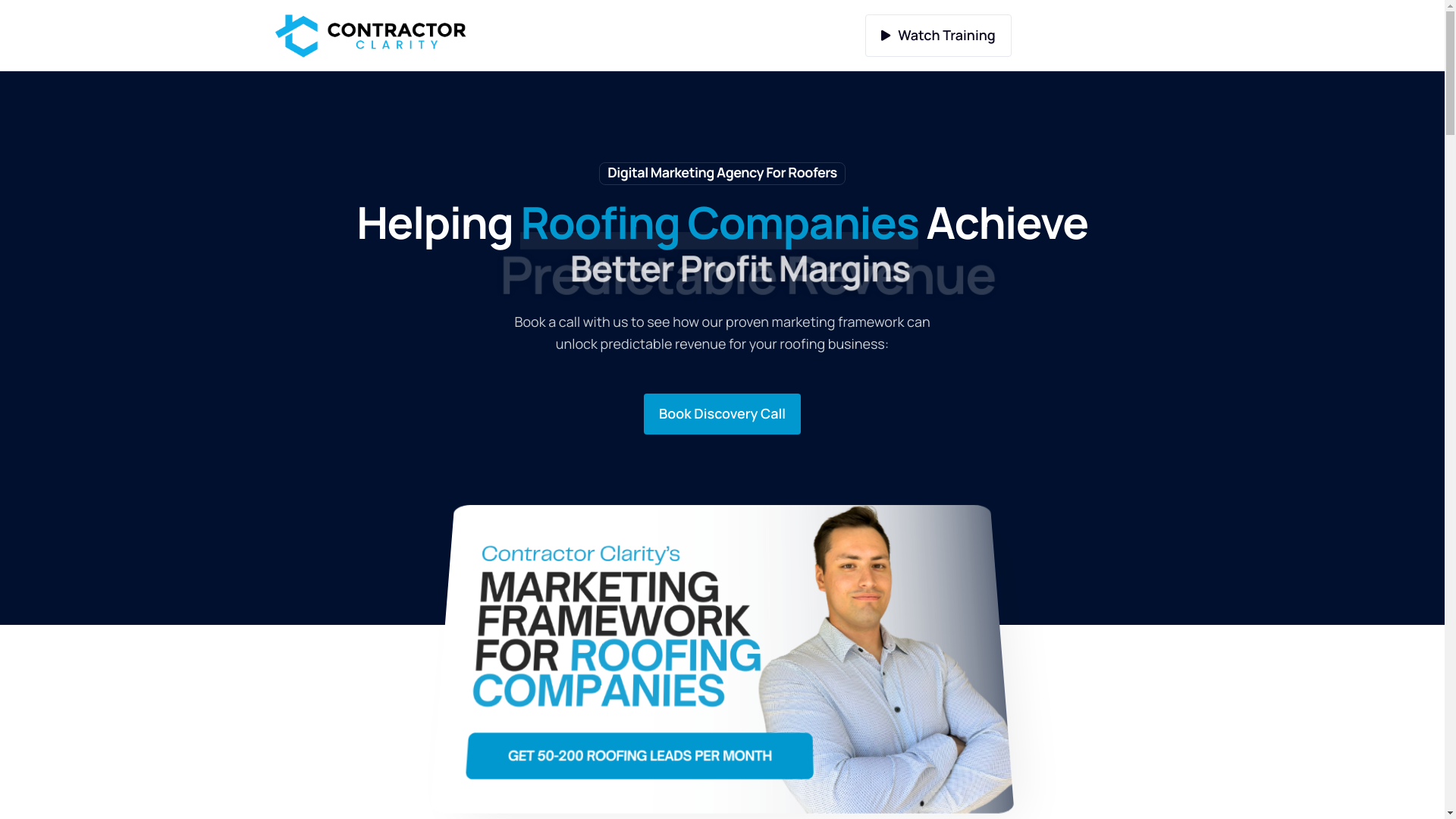 website screenshot of https://contractorclarityzoom.com/